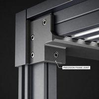 Aluminium-Lamellenpergola mit Motorisiertem Verstellbarem Dach für Terrasse, Balkon, Wasserdichter Garten-Pavillon, UV-Beständig und Pulverbeschichtet