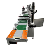Máquina de serigrafía completamente automática con línea transportadora para bolsas de plástico Embalaje Caja de ropa