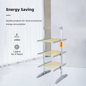 Evia nhà máy thương mại mới gấp thẳng đứng mini 3 lớp điện làm nóng quần áo khô giá - Product Image 4