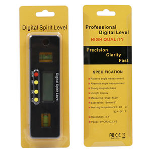 Dijital İletki İnklinometre seviye kutusu açı bulucu ölçmek konik kutusu gonyometresi mıknatıs ölçer cetvel Mini dijital su terazisi - Product Image 6