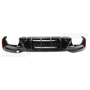 Diffuseur de pare-chocs arrière noir brillant pour BMW Série 5 G30 G38 2018+ - Accessoire de modification automobile - Product Image 3
