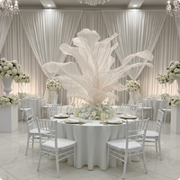 Nouveauté Fleurs géantes faites à la main Fleurs artificielles en soie de grande taille Centre de table Fleurs pour la décoration de scène de mariage