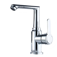 Robinet de lavabo rotatif en acier inoxydable chromé de haute qualité, très vendu, avec cartouche céramique pour installation salle de bain/chambre, garantie 5 ans