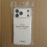 Coque de téléphone transparente de 2,0 mm d'épaisseur pour iPhone 17, 16, 15, 14 – Protection intégrale en TPU pour iPhone 17