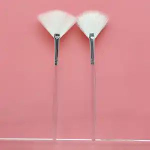 Fan Makeup Brushes Natürliche Ziegenhaar Gesichts bürste Slim Soft Blush Mask Brushes Kosmetische Werkzeuge