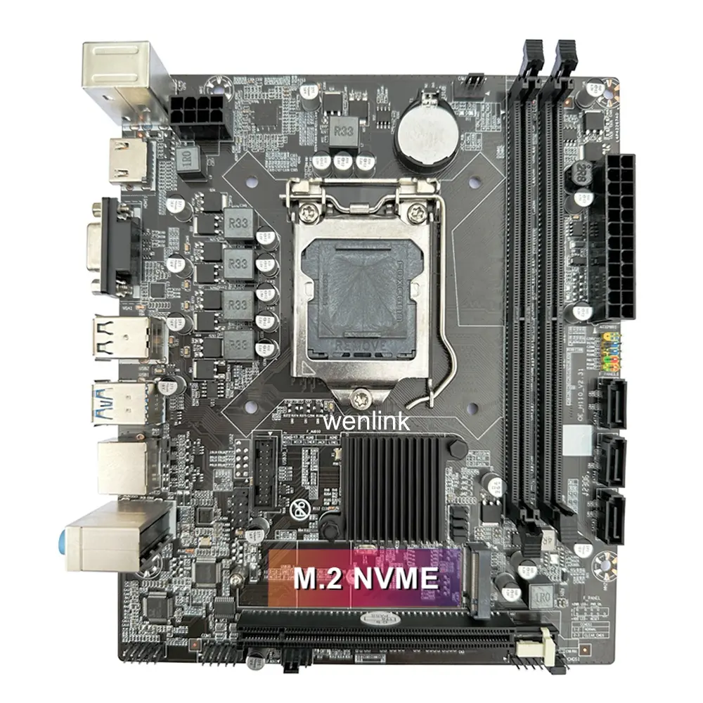 Harga pabrik motherboard desktop gamiing H110 Ddr4 lga1151