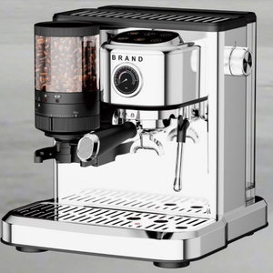 Cafetière expresso 20 bars Machine à café expresso rétro vintage avec moulin - Product Image 5