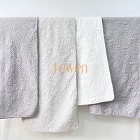 Ensemble de literie 3 pièces de qualité supérieure en microfibre solide, couvre-lit, édredon, garnissage en polyester, écologique, toutes saisons, léger