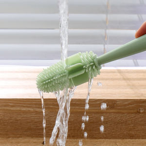 4 In 1 Bottle Cleaning Brush <b>Sponge</b> Bottle Gap Cleaner <b>Long</b> <b>Handle</b> Cup cleaner For Mug Bottle Cover Kitchen Cleaning Tool - Product Image 3