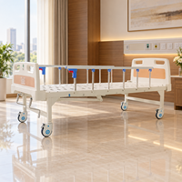 Manuelles Medizinisches Pflegebett mit Doppelfunktion Hochleistungsfähiges Multifunktionales Design für Krankenhaus-Klinikstationen Patientenversorgung