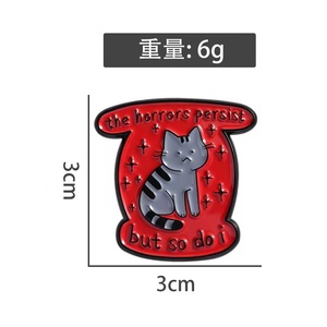 L'horreur persiste, mais moi aussi. Drôle et triste pour la santé mentale, diplôme en alliage de zinc pour cadeau. - Product Image 5