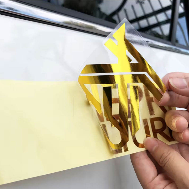 Glossy Gold Car Stickers