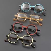 Lunettes de vue unisexes tendance de qualité supérieure, monture complète légère à motif géométrique et forme diamant, très vendues