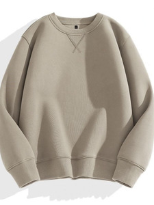 Veste Décontractée à Col Rond pour Homme, Couleur Unie, Surdimensionnée, Nouveau Style Américain, Printemps Automne - Product Image 5
