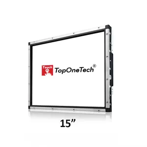 Moniteur multi-écran tactile compatible ELO 1539L 1590L à cadre ouvert de 15 pouces avec écran IPS TFT LCD OLED HD