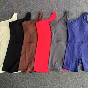 Mono Deportivo Sexy de Alta Calidad para Mujer, Ajustado, de un Solo Hombro, para Yoga, de Color Sólido - Product Image 2