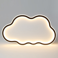 Plafonnier LED créatif moderne simple en forme de nuage, luminaire de plafond pour chambre d'enfant, chambre à coucher, avec lampe de nuit pour un bon sommeil