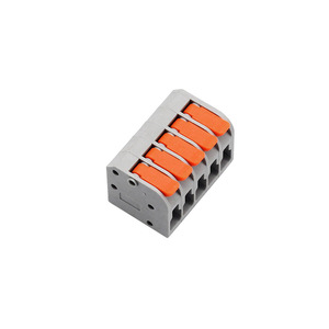 Bloque de Terminales VARGO de 4 Polos, 32A, AC380V, Color Naranja, Conector de Aleación de Cobre para Cables de 11-20 AWG - Product Image 5