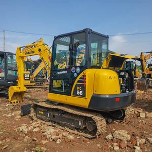 Mini pelleteuse sur chenilles KOMATSU PC56-7 5.6 tonnes d'occasion du Japon-Moteur d'origine, bon marché, en stock à vendre - Product Image 3