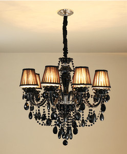 JYLIGHTING <span class=keywords><strong>lampadario</strong></span> <span class=keywords><strong>moderno</strong></span> europeo lampadari di cristallo a candela in vetro nero per <span class=keywords><strong>sala</strong></span> banchetti - Product Image 5