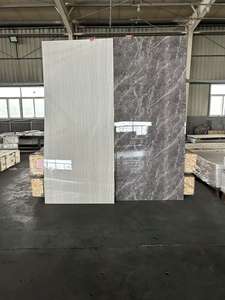 壁パネル4x8防水PVCギルト白い大理石の壁パネル代替UV大理石シート - Product Image 3