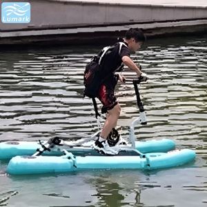 Tapis flottant SUP plat grand format pour une personne, à faible résistance, facile à ranger, idéal pour les centres de villégiature, de la marque Lumark, fabriqué en Chine. - Product Image 1