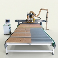 Machine de travail du bois CNC à changement d'outil automatique personnalisé pour la découpe, le perçage, le fraisage et la gravure de panneaux et de meubles