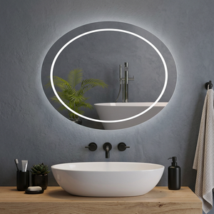 Espejo LED de Pared Minimalista sin Marco para Baño, Maquillaje y Dormitorio - Product Image 3