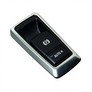 Pour BMW X5 X6, décoration intérieure, forme rectangulaire, 2 pièces, autocollant en vinyle pour voiture, couvre-bouton de frein à main, matériau ABS, auto-adhésif - Product Image 5