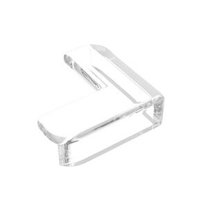 Transparent L Shape Acrylic Corner Protector For Baby Safety 3M Adhesive Plastic Edge Guard - Product Image 1