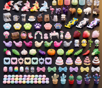 Breloques 3D Personnages Anime Chien Chat Lapin Ours Perle Sculptée Animaux Dessin Animé à Trou Droit pour Stylo, Pendentif de Voiture, Accessoire de Sac