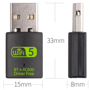Adaptador USB <span class=keywords><strong>WiFi</strong></span> de 600Mbps con controlador gratuito <span class=keywords><strong>Bluetooth</strong></span>, receptor de antena Dongle inalámbrico externo de 600MBps Wlan para tarjeta de red - Product Image 4