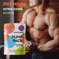 Greenpie Pompe d'azote Créatine Citrulline Arginine Huperzine Pompe PreWorkout Gummies/Poudre pour culturistes Endurance Athlètes