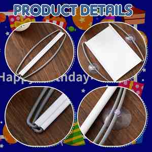 Kit de bannière en PVC extensible léger et portable double face, personnalisable pour les fêtes d'anniversaire - Product Image 3