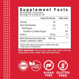 Rosebest Integratori in Gommose di <span class=keywords><strong>BCAA</strong></span> (Aminoacidi a Catena Ramificata) da 1000mg per il Recupero Muscolare, Gusto Naturale, Etichetta Privata OEM all'Ingrosso - Product Image 5