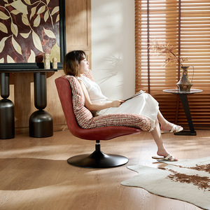 Sillón Individual Estilo Italiano, Giratorio y Reclinable, Moderno y Minimalista, para Sala de Estar, Balcón, de Lujo Ligero - Product Image 4