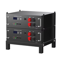 Baterai LiFePO4 Longkun Rakit 51.2V 100Ah 200Ah 5.12kWh 10.24kWh Penyimpanan Energi Rumah ESS dengan Smart BMS