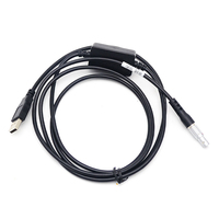 Câble de transfert de données USB vers 5 broches mâle DNA Digital Levels GEV189(734700) pour station totale Leica vers WIN7 WIN8