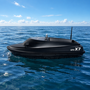 Bateau <span class=keywords><strong>à</strong></span> appâts télécommandé 12V avec bac <span class=keywords><strong>à</strong></span> appâts rabattable et positionnement GPS 24 points - Product Image 3