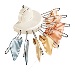 Rotating Sock Drying Rack Wall Mounted Folding Multi Clip Clothesline Space Saving Balcony Home Use - Product Image 4