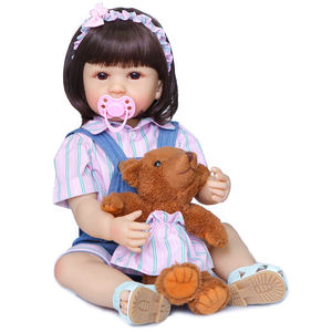 Adorables Muñecas Bebé <span class=keywords><strong>Reborn</strong></span> de 55 cm, Muñecas de Niña Realistas, Juguetes de Muñecas de Silicona - Product Image 1