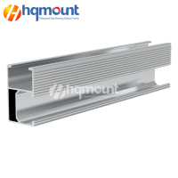 Rail en aluminium pour toit solaire, support de montage photovoltaïque pour l'installation de panneaux