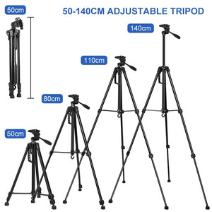 Trípode profesional de alta gama para cámara <span class=keywords><strong>Dslr</strong></span>, trípode de mano de Metal 3366, soporte móvil de aluminio 800 - Product Image 5