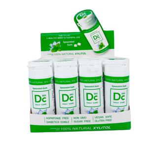 Chicle de Vitamina C y Calcio Sin Azúcar con Sabor a Frutas, Servicio OEM, Certificado Halal y Kosher, Sin <span class=keywords><strong>TiO2</strong></span>, Empacado en Caja a Granel - Product Image 1