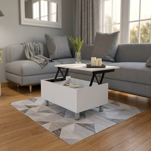 Annapolis Lift Top tavolino con vano portaoggetti finitura bianca - Product Image 2