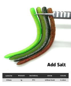 10 पीसी कृत्रिम मछली पकड़ने वाले ताजे पानी के साल्टवाटर मछली पकड़ने वाले नरम लवण 4 ग्राम समुद्री कीड़े मिट्टी 120 मिमी धीमा डूबता - Product Image 2