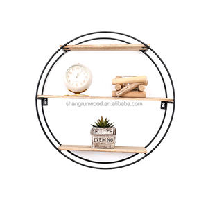 Estante Flotante de Pared Antiguo, Estantes Decorativos de Madera para Macetas, para Spa de Belleza o Salón de Belleza, Tienda Minorista - Product Image 2