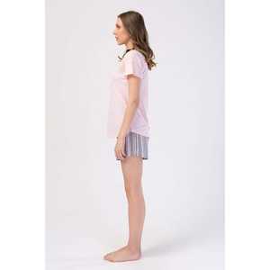 Parka pour femme à col rond et manches courtes, design ovale - Product Image 2