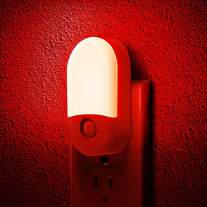Luces Nocturnas con Sensor de Movimiento, Luces Nocturnas Enchufables, Luces LED Rojas de 0.6W con Activación por Movimiento para Niños, para Dormitorio - Product Image 1