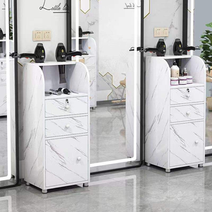 Meuble de Salon Moderne en Métal de Haute Qualité pour la Vente en Gros, Armoire de Rangement pour Outils de Barbier et Salon de Coiffure, Meuble de Salon de Beauté - Product Image 1